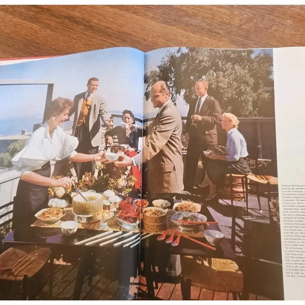 1958 LIFE Picture Cookbook Mid-century MCM Color Photos 1st Edition 14x10.5